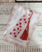 Load image into Gallery viewer, STRAWBERRIES & BOWS handmade bookmark