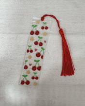 Load image into Gallery viewer, CHERRIES handmade bookmark