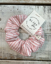 Load image into Gallery viewer, STRIPE & DOT PINK Scrunchie