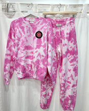 Load image into Gallery viewer, BUBBLE PINK tie-dye sweatshirt