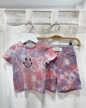 Load image into Gallery viewer, BABY & KIDS TROPICAL SUNSET tie-dye jogger shorts