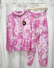 Load image into Gallery viewer, BUBBLE PINK tie-dye hoodie