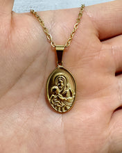 Load image into Gallery viewer, MARY & JESUS GOLD necklace