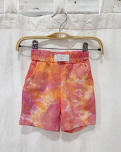 Load image into Gallery viewer, BABY & KIDS STRAWBERRY CITRUS tie-dye jogger shorts