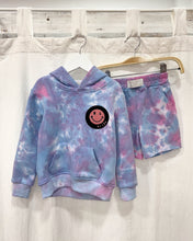 Load image into Gallery viewer, BABY & KIDS PINK N BLUE tie-dye jogger shorts