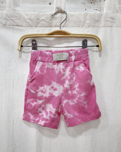 Load image into Gallery viewer, BABY & KIDS BUBBLE PINK tie-dye jogger shorts
