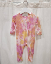 Load image into Gallery viewer, BABY LEMON ROSÉ tie-dye romper