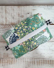 Load image into Gallery viewer, GREEN FOREST padded handmade pouch