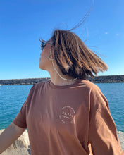 Load image into Gallery viewer, Caramel mocha brown basic organic cotton t-shirt for men and women