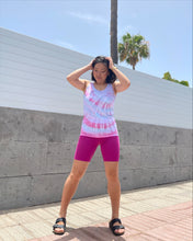 Load image into Gallery viewer, CANDY tie-dye sleeveless t-shirt. Organic cotton.