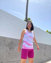 Load image into Gallery viewer, CANDY tie-dye sleeveless t-shirt. Organic cotton.