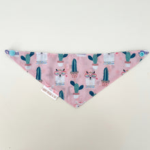 Load image into Gallery viewer, Llama + Pelican reversible pet bandana. Handmade.