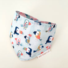 Load image into Gallery viewer, Llama + Pelican reversible pet bandana. Handmade.