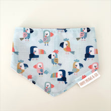 Load image into Gallery viewer, Llama + Pelican reversible pet bandana. Handmade.