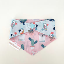 Load image into Gallery viewer, Llama + Pelican reversible pet bandana. Handmade.