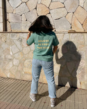 Load image into Gallery viewer, Dusty mint GOTS certified organic cotton basic t-shirt