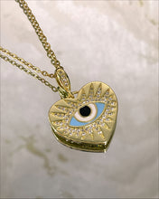 Load image into Gallery viewer, HEART EVIL EYE necklace
