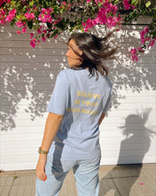 Load image into Gallery viewer, Sky blue GOTS certified organic cotton basic t-shirt