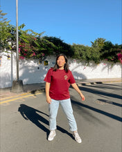 Load image into Gallery viewer, Burgundy GOTS certified organic cotton basic t-shirt