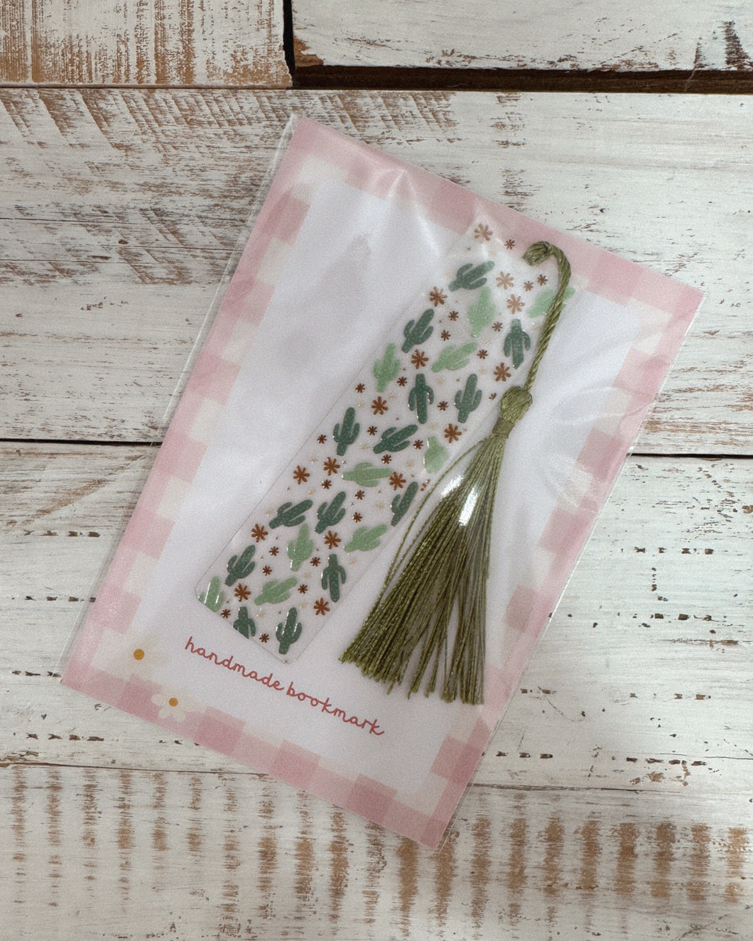 CACTUS handmade bookmark