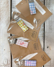 Load image into Gallery viewer, GINGHAM BOW Key Fob

