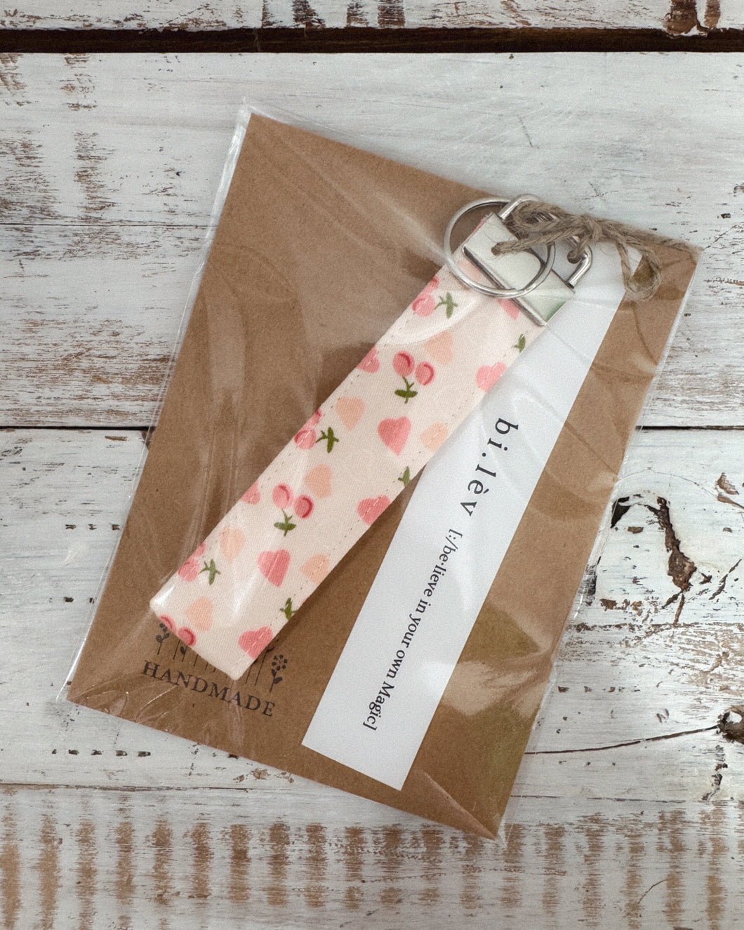CHERRIES & HEARTS Key Fob