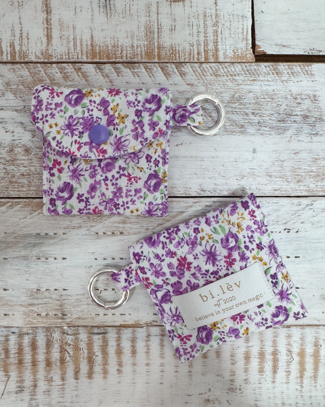 PURPLE BLOSSOM earbud pouch