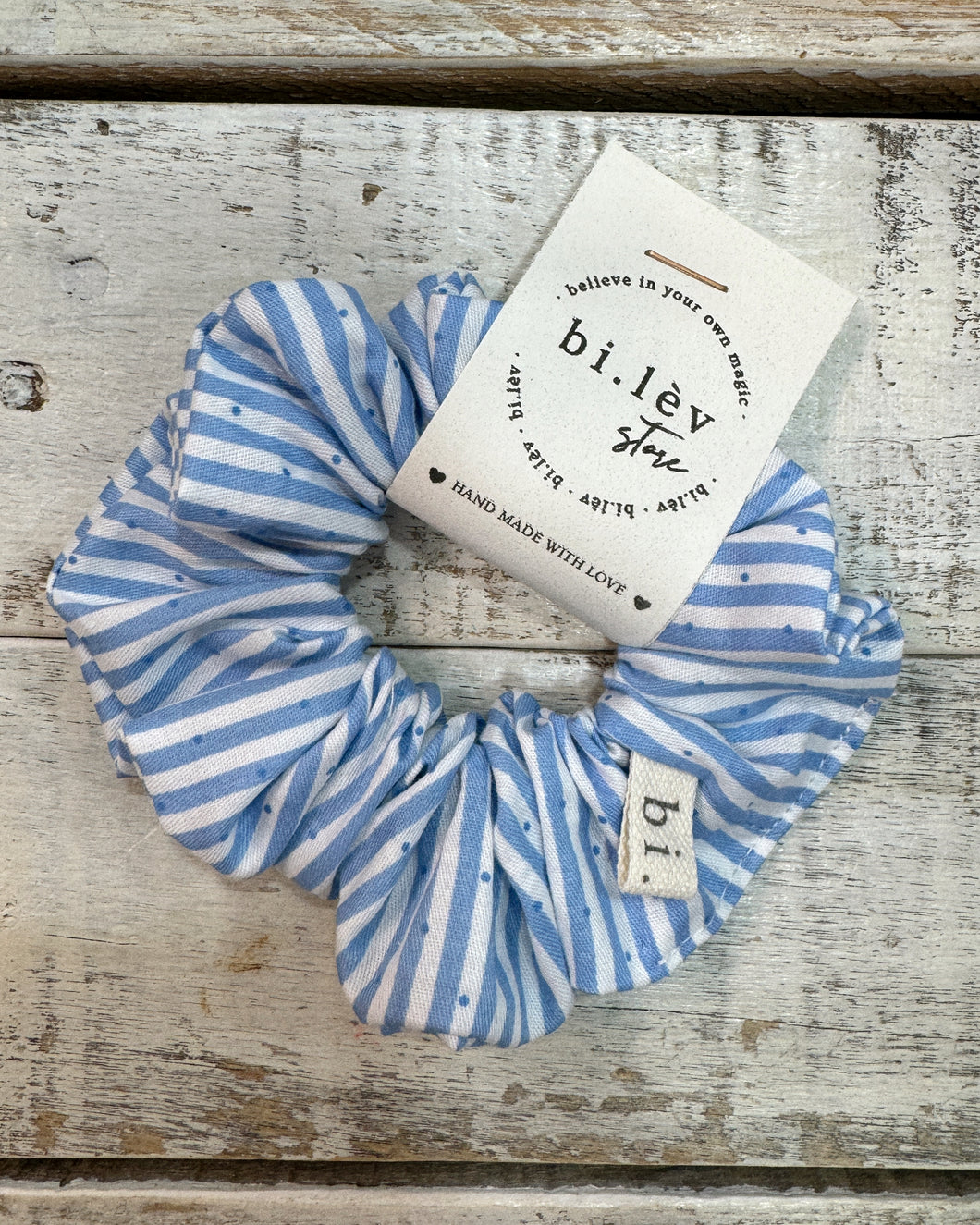 STRIPE & DOT BLUE Scrunchie