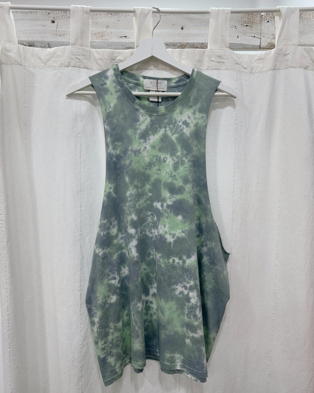 BLACK GREEN oversize tank top