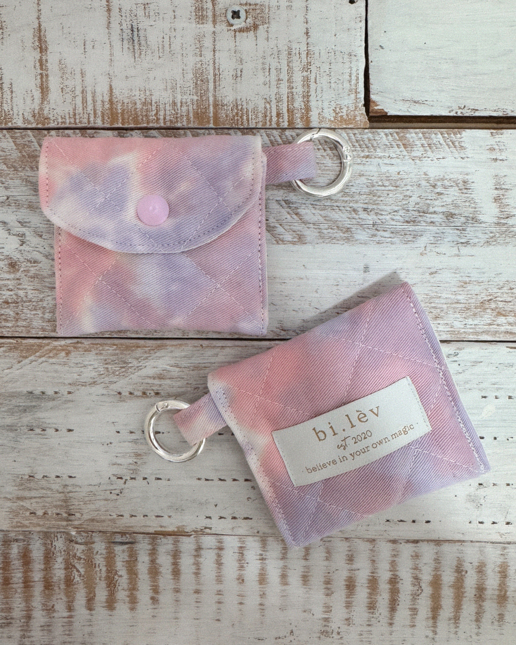 TROPICAL SUNSET tie-dye earbud pouch