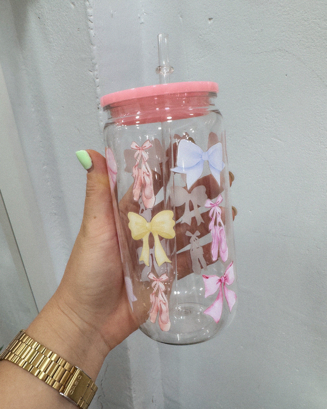 BOWS & BALLET plastic cup