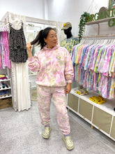 Load image into Gallery viewer, DUSTY &amp; PINK tie-dye jogger pants
