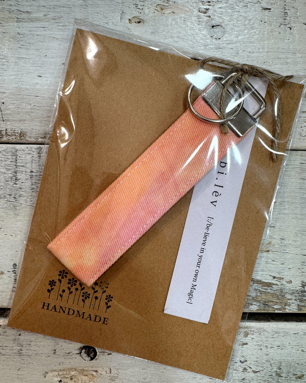 STRAWBERRY CITRUS tie-dye Key Fob