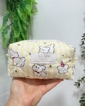 Load image into Gallery viewer, PUPPY YELLOW padded handmade pouch
