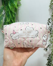 Load image into Gallery viewer, PUPPY PINK padded handmade pouch
