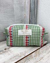 Load image into Gallery viewer, TULIP GINGHAM padded handmade pouch
