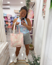 Load image into Gallery viewer, PINK KISS tie-dye tote bag
