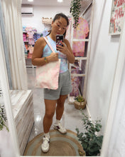 Load image into Gallery viewer, PINK KISS tie-dye tote bag
