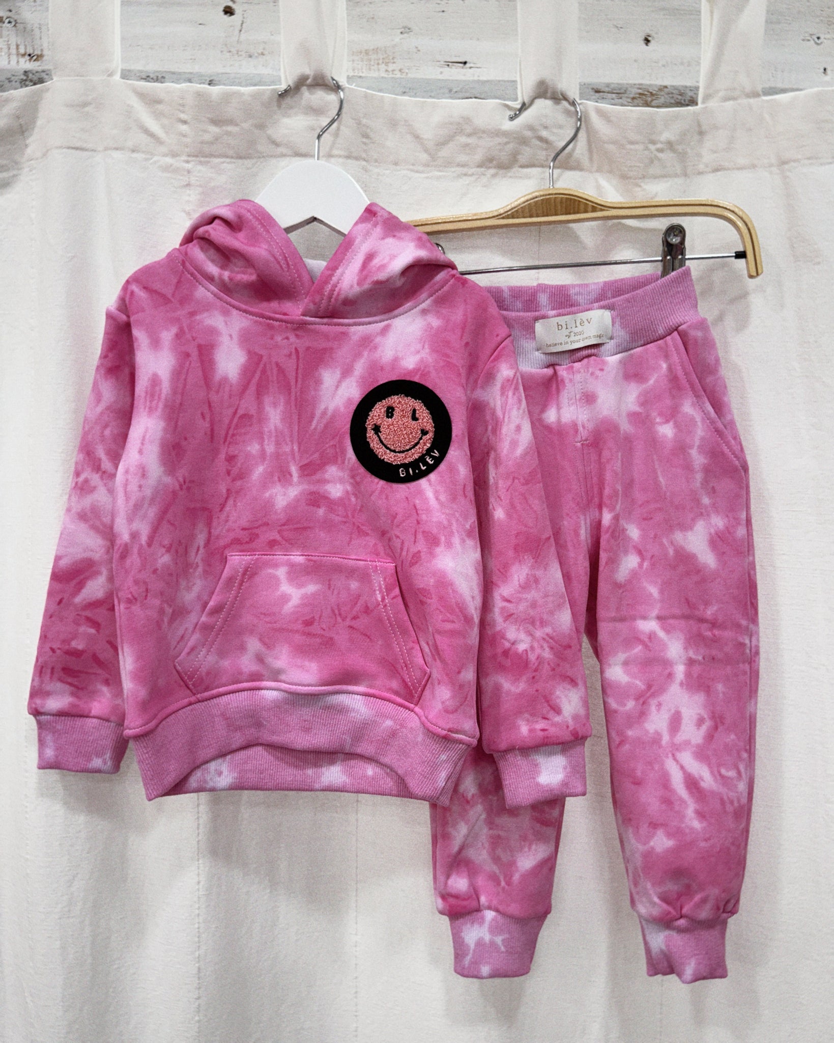 BABY KIDS BL BUBBLE PINK tie-dye hoodie – store