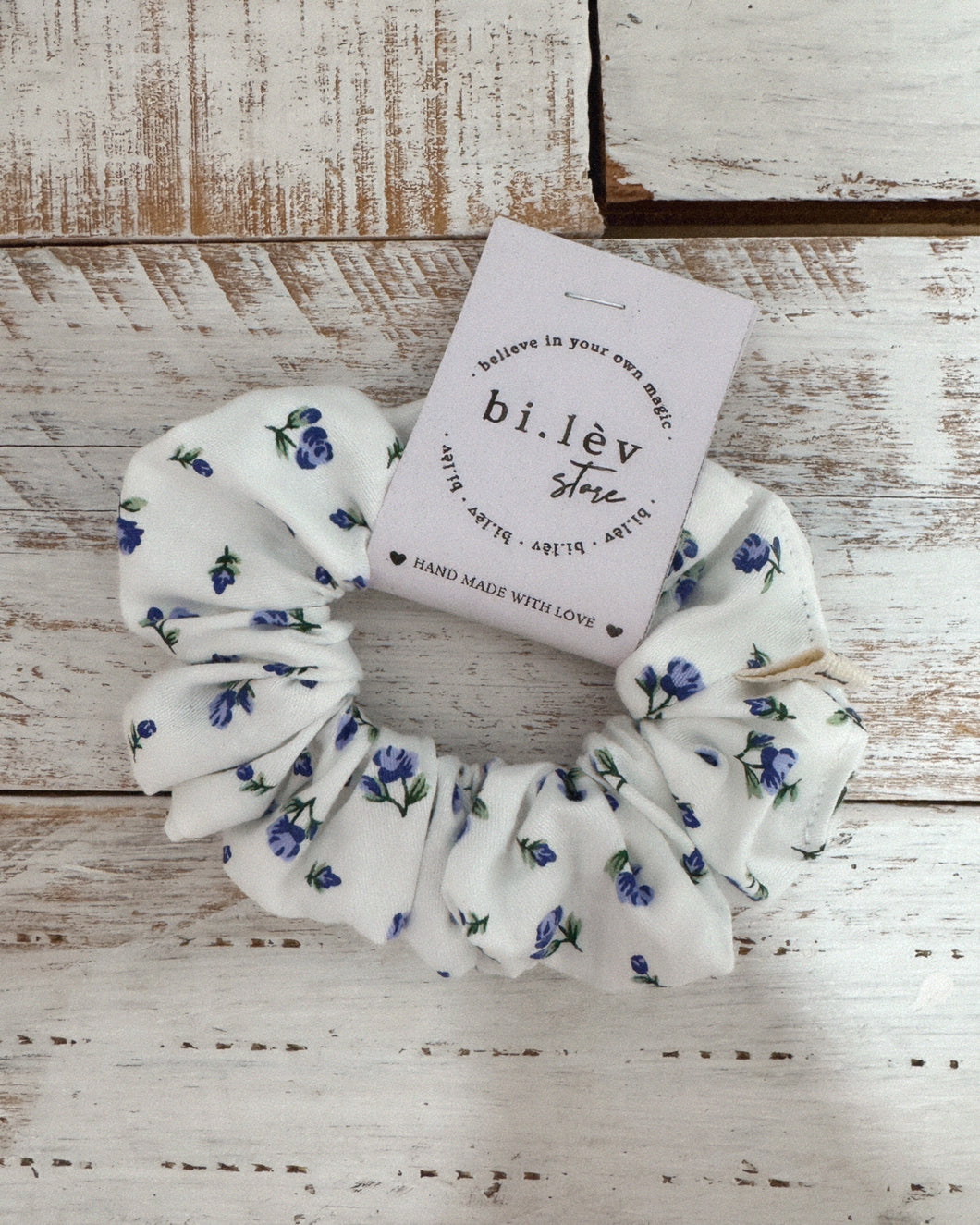 BLUE ROSES Scrunchie