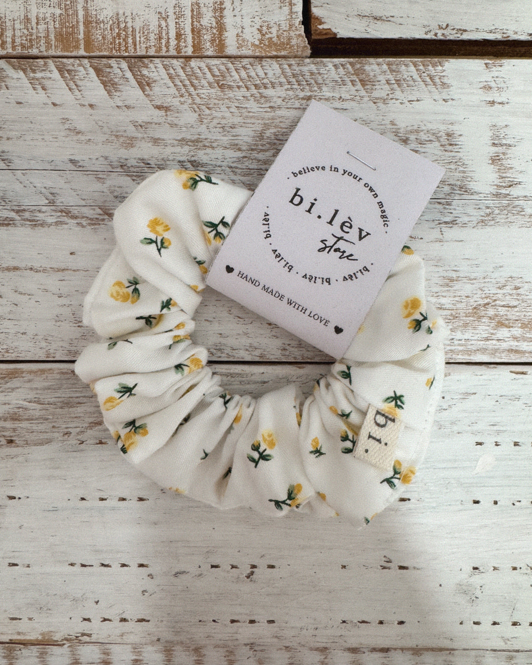 YELLOW ROSES Scrunchie