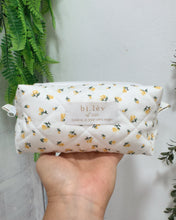 Load image into Gallery viewer, YELLOW ROSES padded handmade pouch
