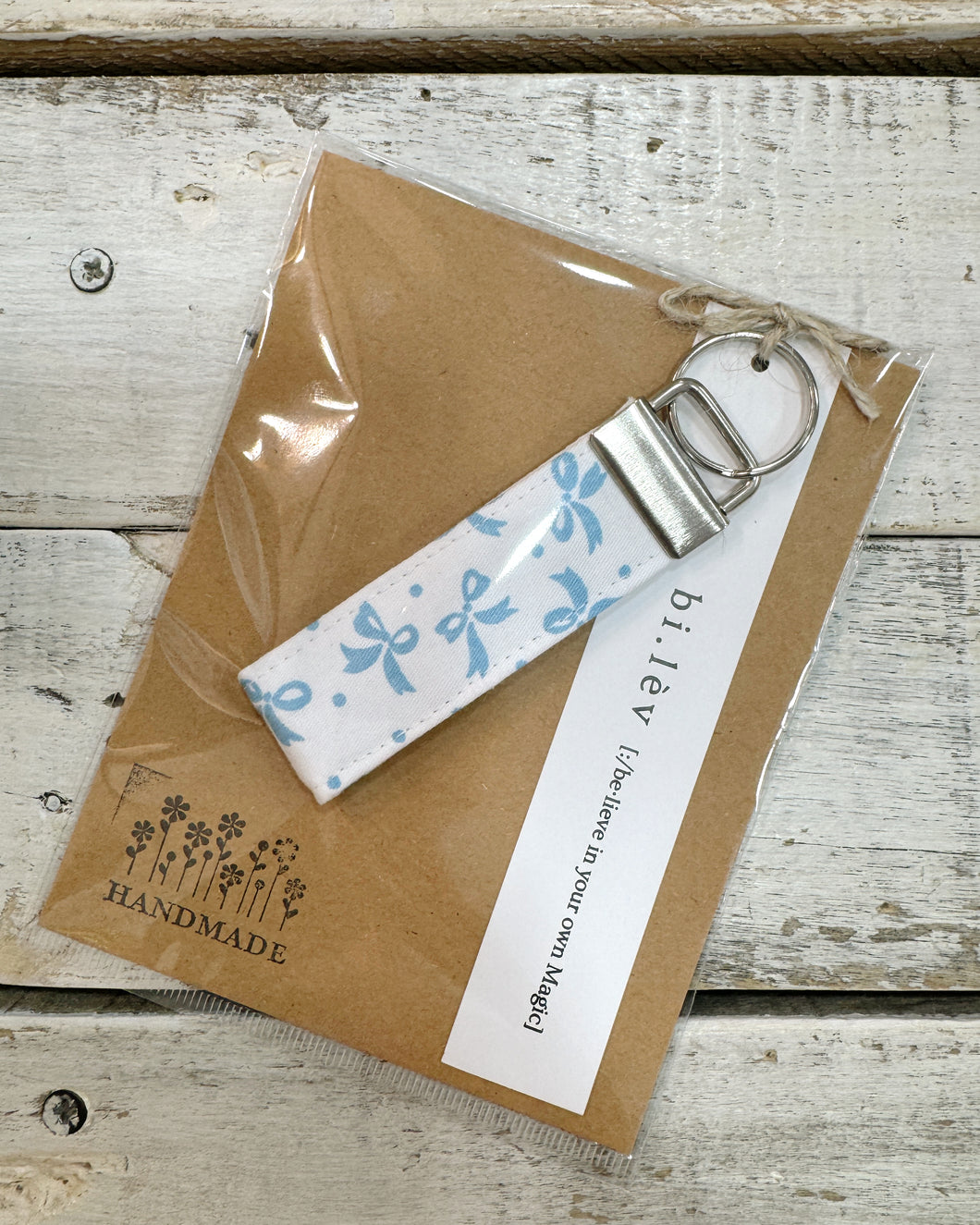 BLUE BOW Key Fob