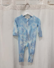 Load image into Gallery viewer, BABY BLUE CRUSH tie-dye romper
