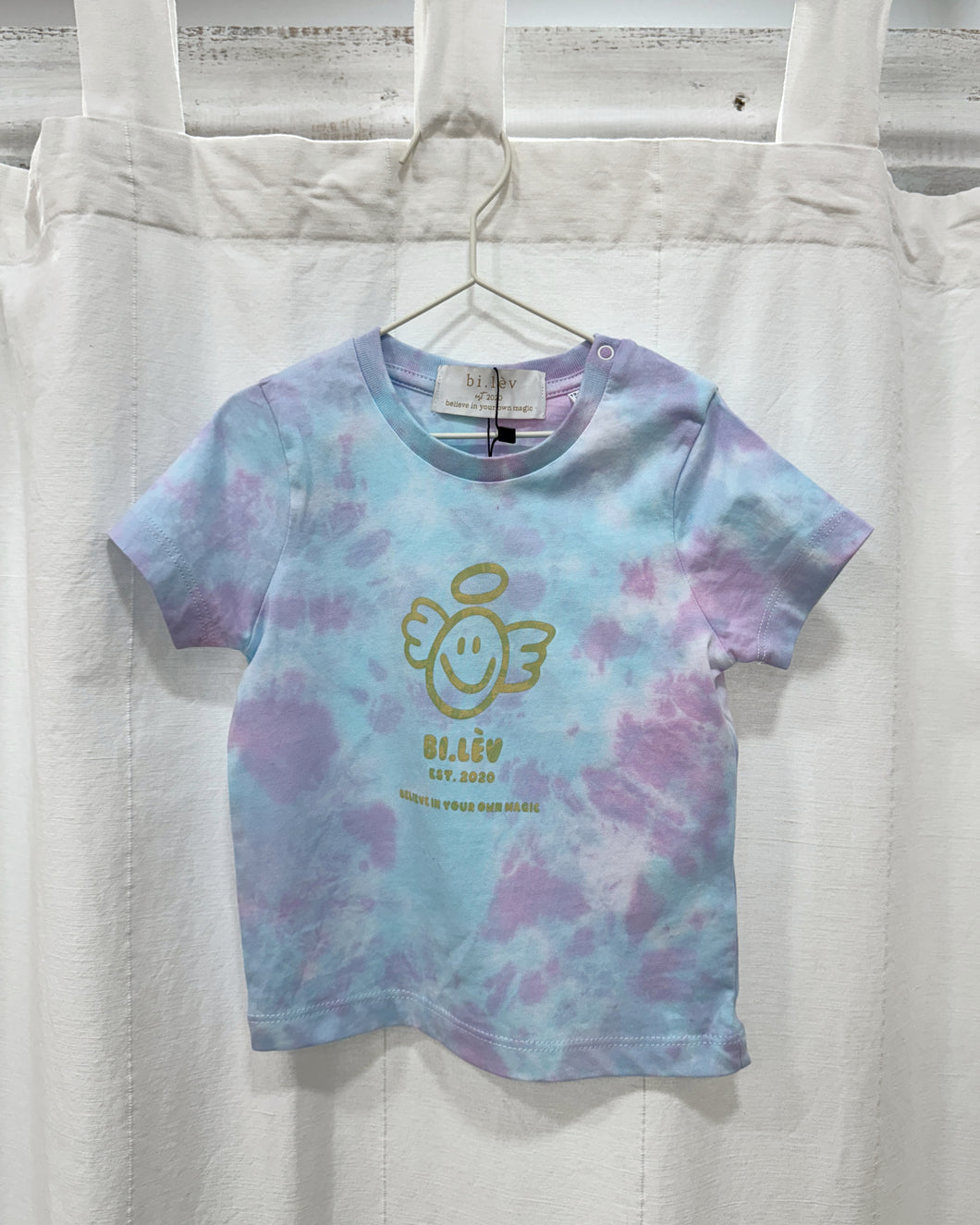 BABY & KIDS ANGEL PASTEL CANDY - Tie Dye Organic Cotton T-shirt