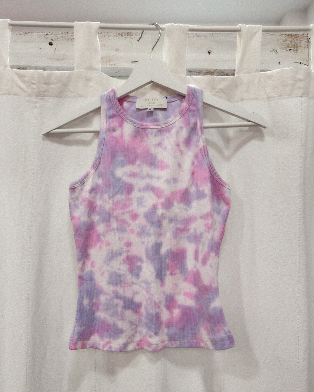 PINKY LAVENDER ribbed tank top