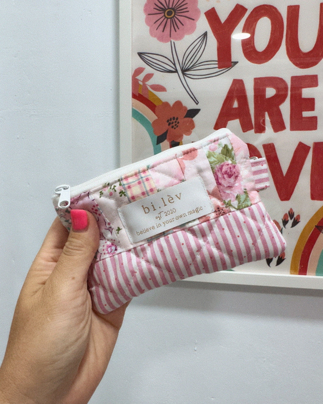 BLOOMBERRY padded handmade mini pouch wallet