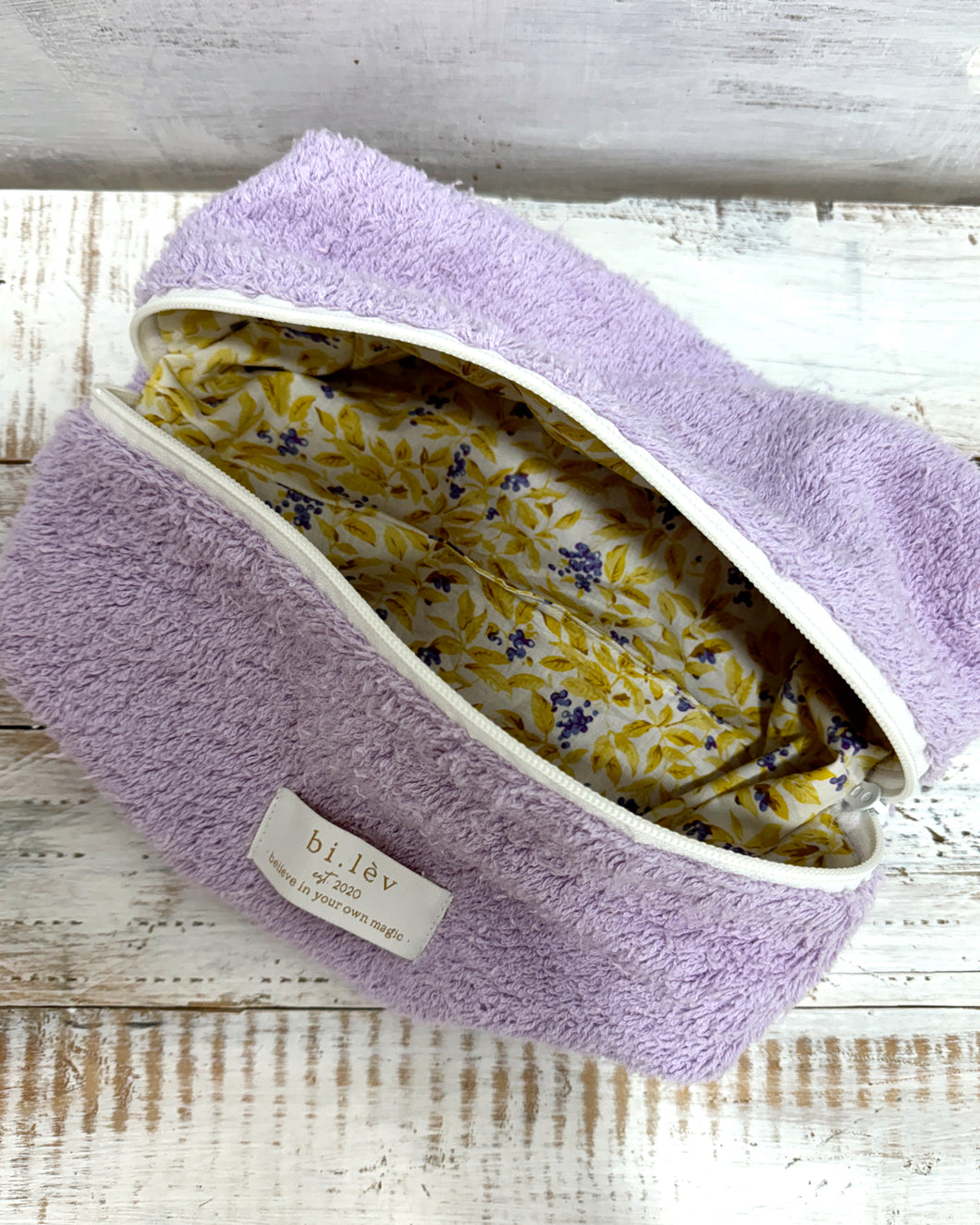 LILAC TOWEL handmade pouch L
