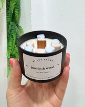 Load image into Gallery viewer, JASMIN &amp; WOOD soy wax candle
