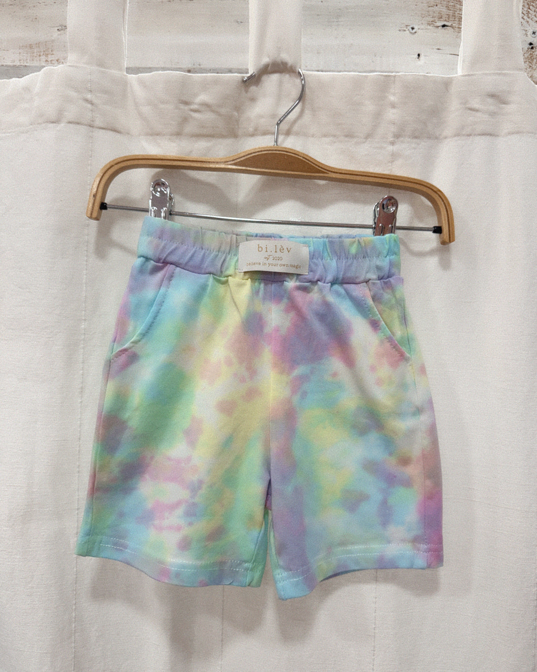 BABY & KIDS RAINBOW DREAMS tie-dye jogger shorts